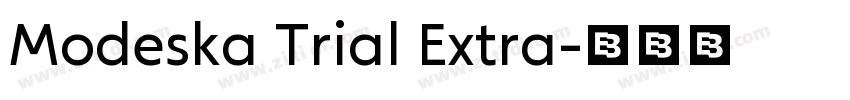 Modeska Trial Extra字体转换